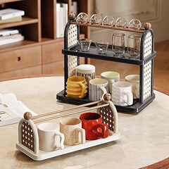 カップ収納ラック家庭用カップラック多層カウンタートップウォーターカップティーカップキッチン中古排水ラックコーヒーラック