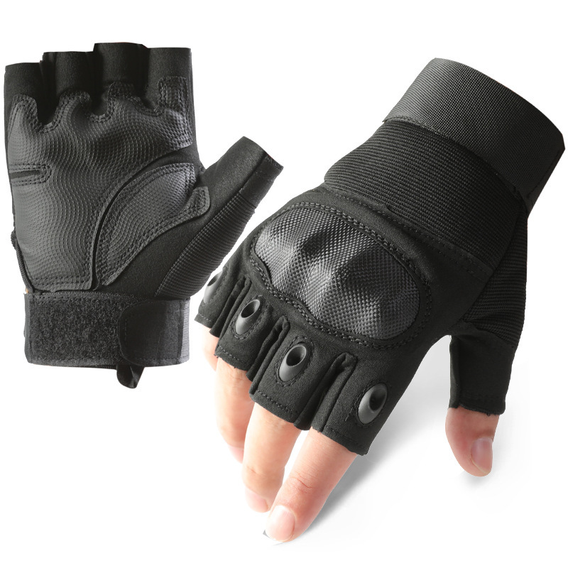 Guantes tácticos transfronterizos para hombres y mujeres al aire libre ZS - 001 entrenamiento deportivo de protección de medio dedo al aire libre fanáticos militares especiales montar