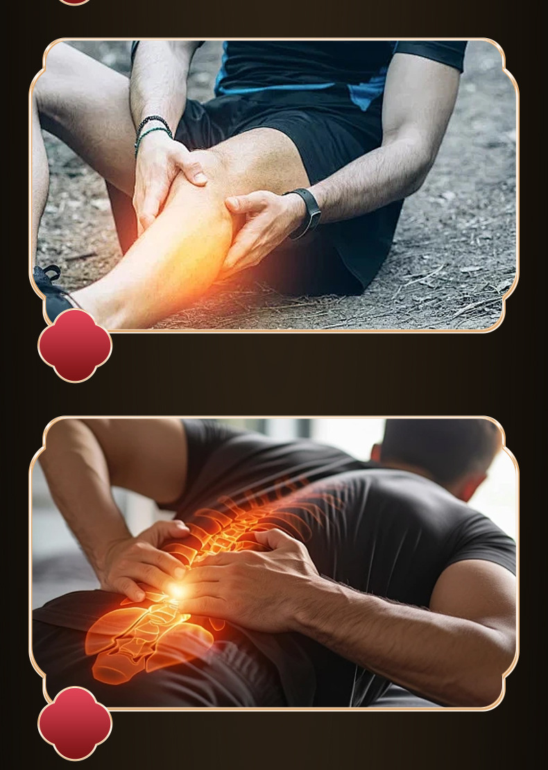 Yao Benren Bone Pain Patch Mugwort Self Heating Herbal Plaster for Waist 4 Patches Per Box preparation