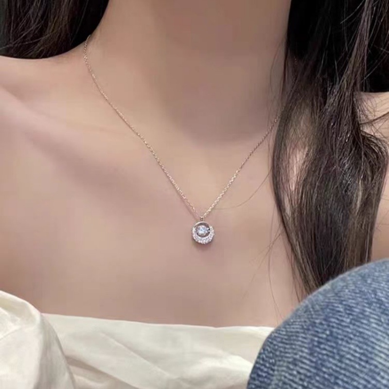 Hailin Beating Necklace Women's 2025 New Explosive Light Luxury Niche High-end Necklace Birthday Gift