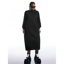 K 16408 Women's Loose Sweatshirt Dress Ůʿ��������ȹװ
