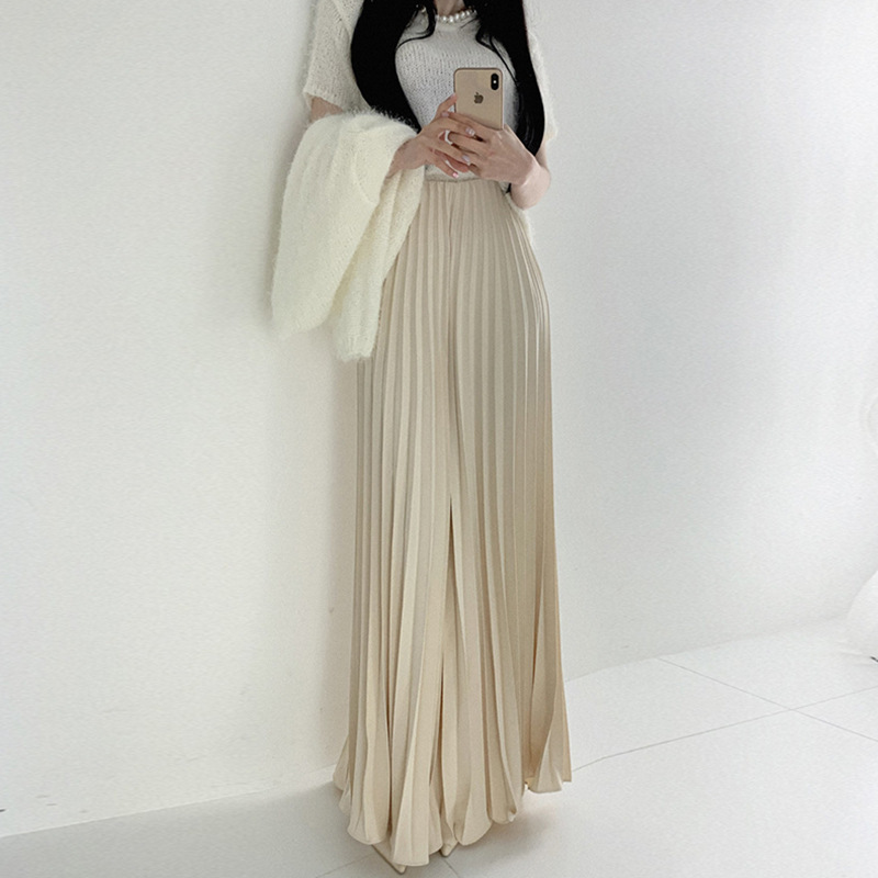 Four Seasons 97cm Skirt Extra Long Ankle-Length Skirt High Waist Easiest for Match Slim Elegant Casual a Large Skirt Four Seasons 97cm Skirt Extra Long Ankle-Length Skirt High Waist Easiest for Match Slim Elegant Casual a Large Skirt