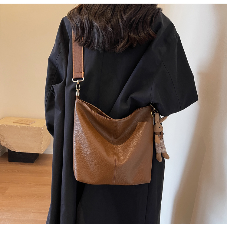 Borsa a secchiello donna grande capacità borsa a tracolla_voghion.com