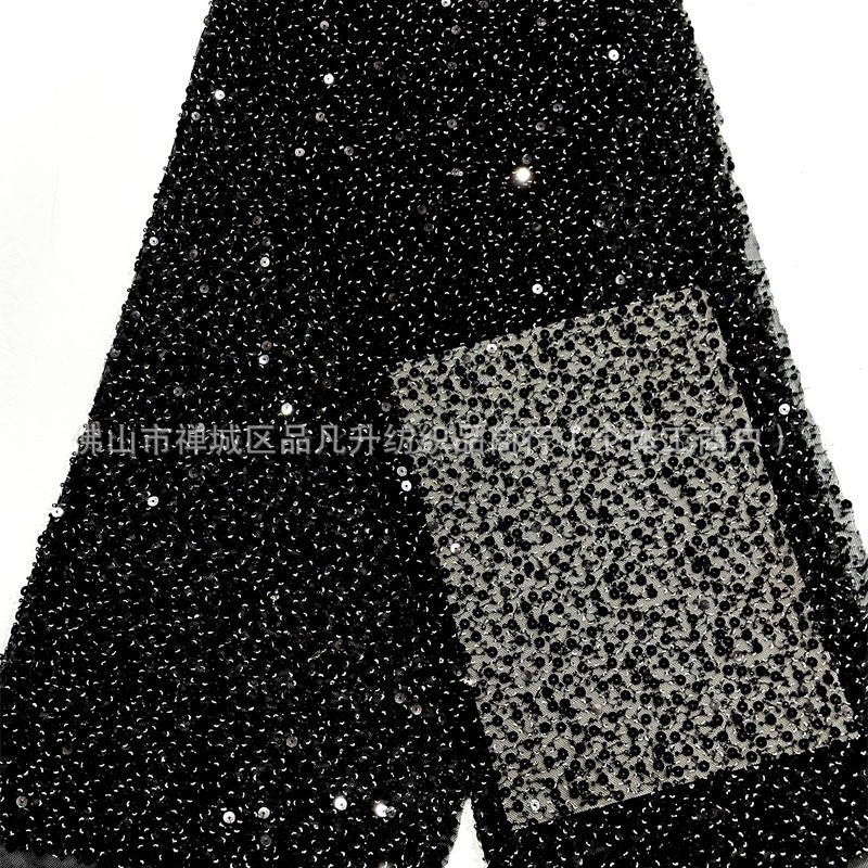 Nuevo rollo de tela de malla elástica moda vestido de cena de alta costura vestido de moda falda de cola de pez tejido en stock image 4