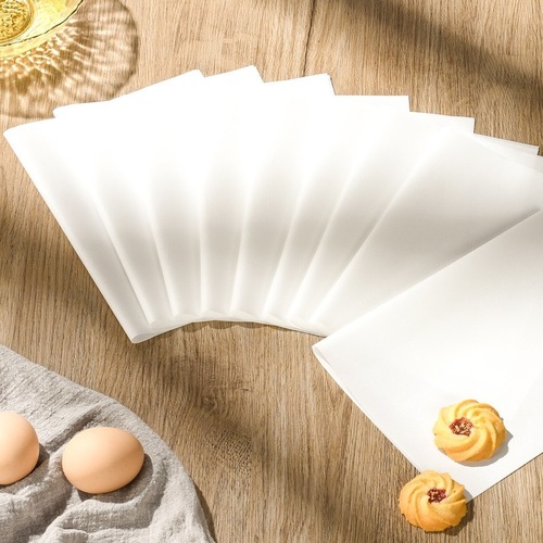 Food-grade baking oil-absorbing paper household barbecue oil-absorbing paper high temperature resistant tin foil rectangular barbecue plate pad paper 20 sheets