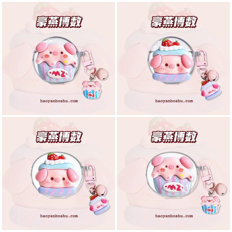 Pink Pig Head Suitable for Lenovo Lp40 Second Generation Lp40Pro Headphone Cover Lp5 Transparent Lp80 Protective Shell Ht38
