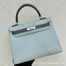 跨境抖音批发女包牛皮二代凯利包2025新款mini真皮手提单肩斜挎包