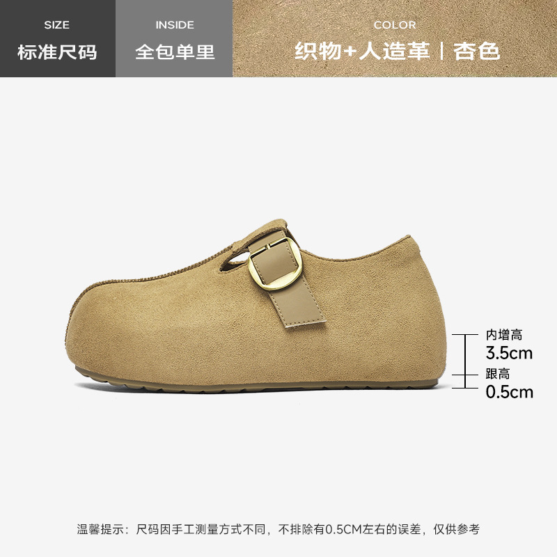 Augu Lion Dengjia Boccan zapatos de peluche mujeres 2025 nuevo otoño invierno un pedazo de zapatos de algodón de peluche de suela gruesa botas de nieve