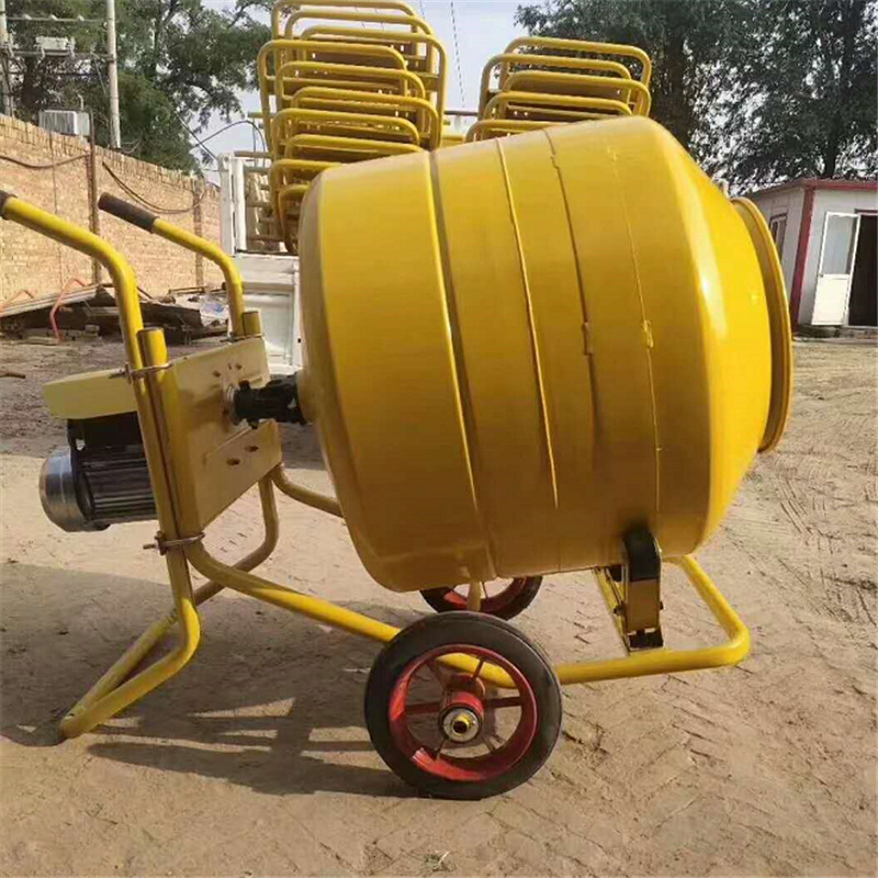 手推式滚筒搅拌机 搅拌质量好 能耗低 300L手推式滚筒搅拌机