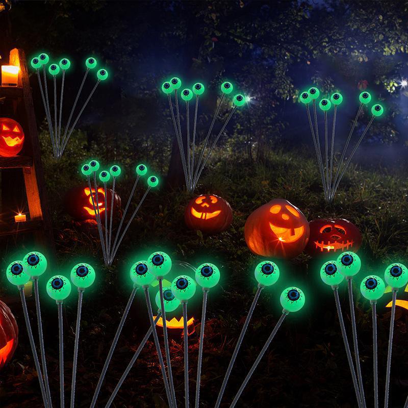 Solar Powered Eyeball Ground Light Hot Selling Halloween Outdoor Courtyard Festival Decorations Funny String Lights_voghion.com
