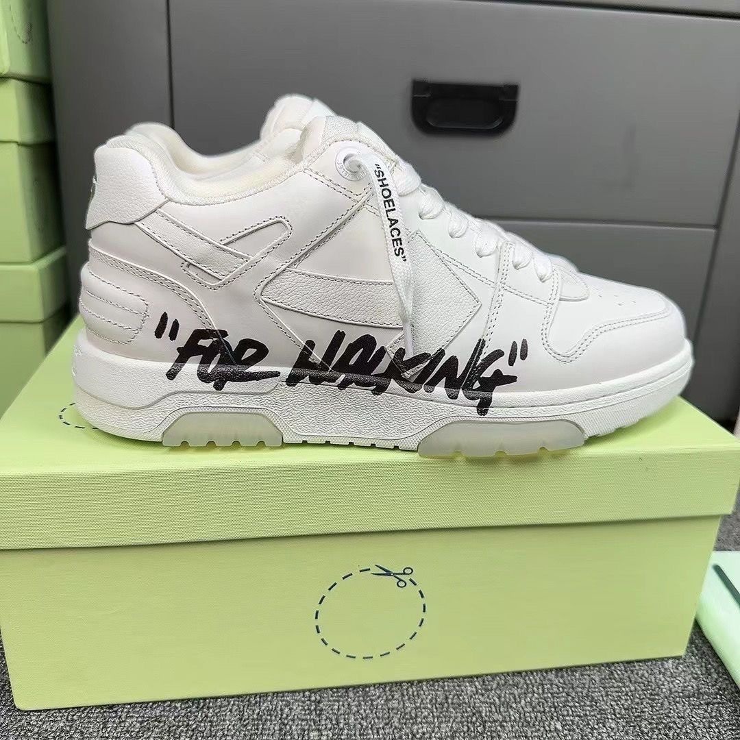 Off-White Out Of Office Low For Walking White Black OMIA189C99LEA01A0110