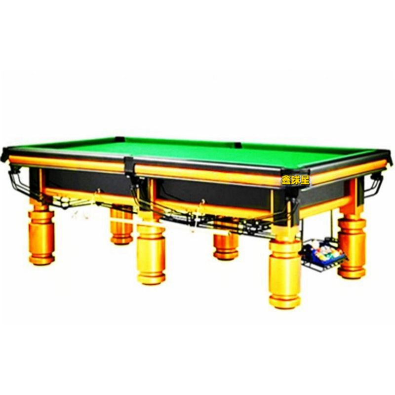 Mesa de billar estándar mesa de billar para adultos Americano negro 8 billar comercial chino Xinqiu Star mesa de billar sala de tarjetas