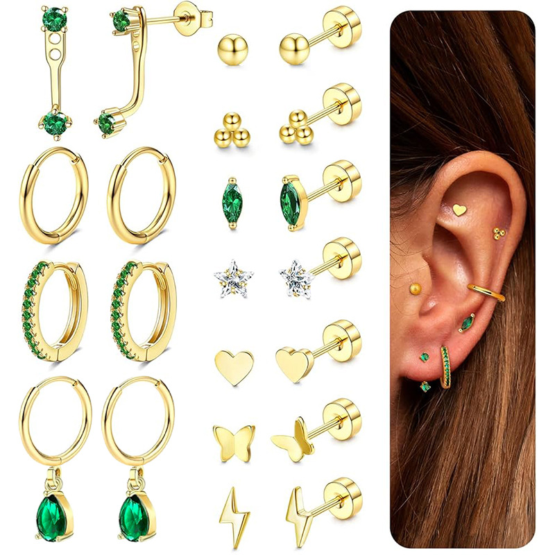Labret stud lip piercing jewelry styling detail