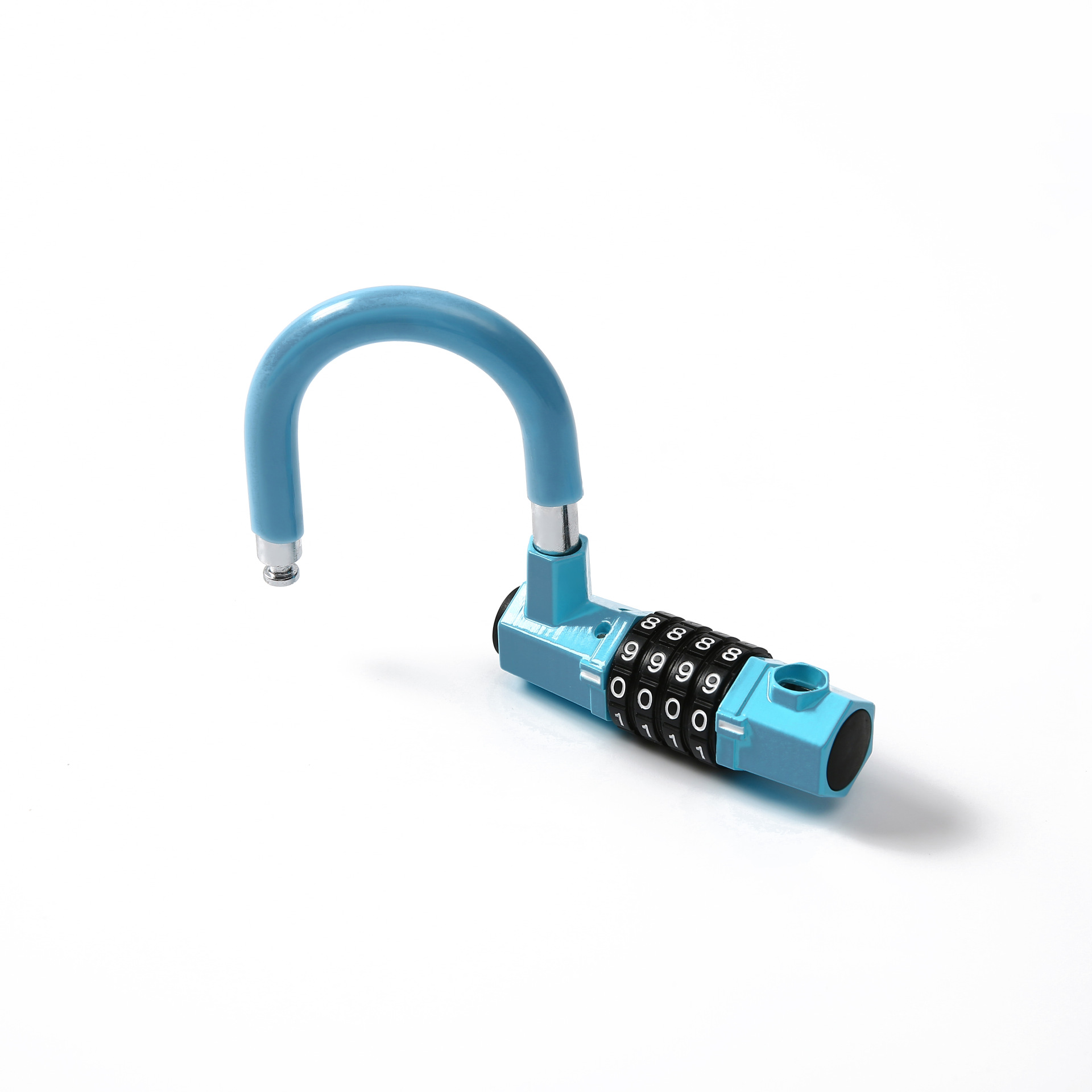 Nueva bicicleta de cuatro dígitos contraseña bloqueo bicicleta de montaña coche eléctrico antirrobo de aleación de zinc U-lock al por mayor 101