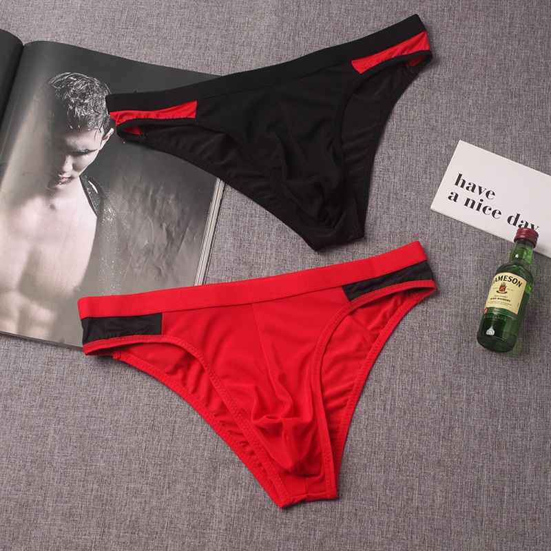 Slip uomo sexy in mesh con tasca a u trasparente_voghion.com