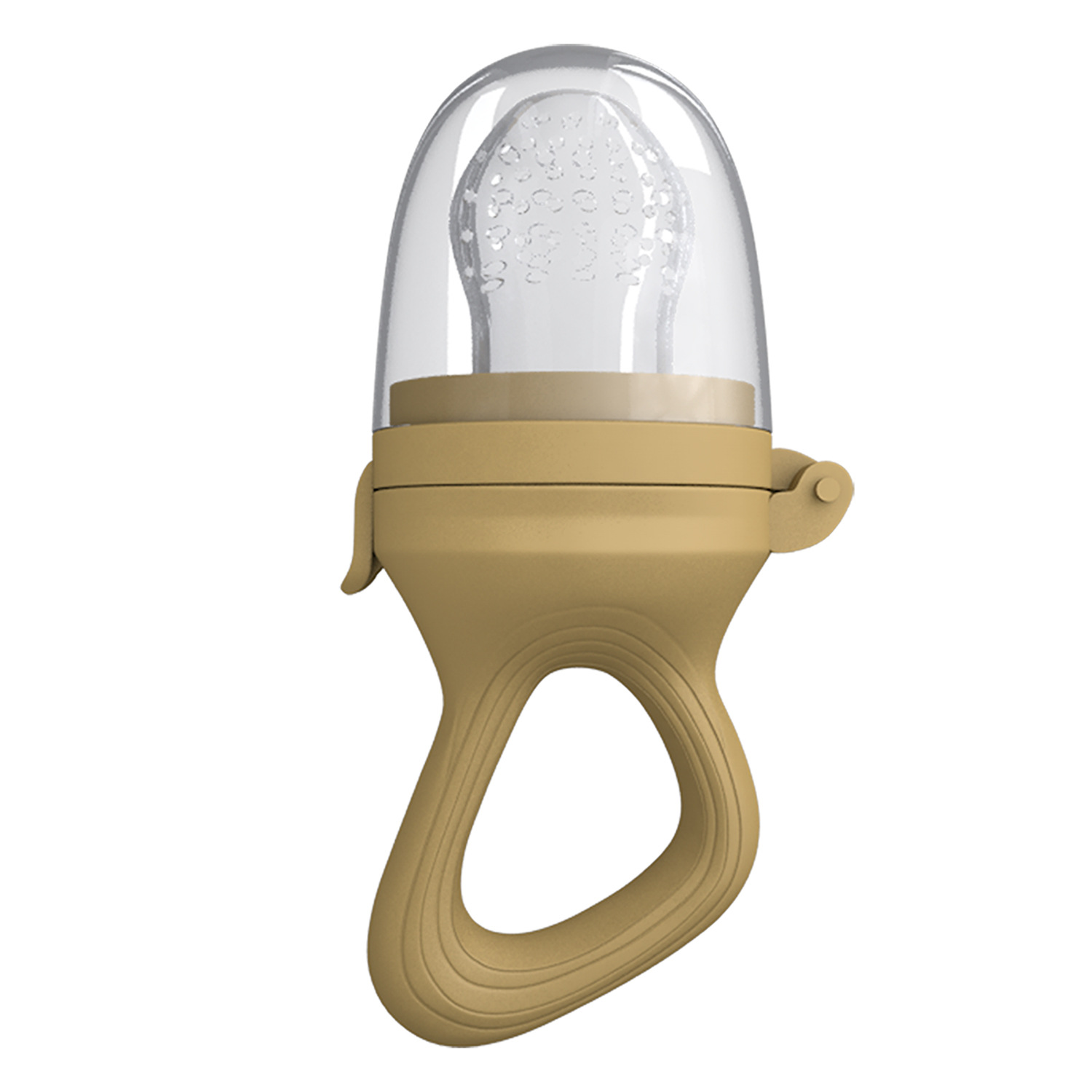 Alimentador de frutas y verduras para bebé, hecho de paja de trigo y silicona, mordedor con malla, utensilio de alimentación infantil