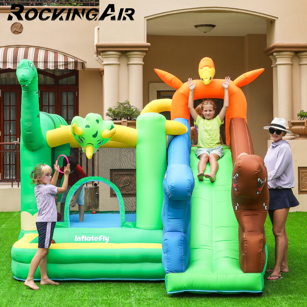 Doctor Pig| castillo infláble parque de atracciones infantil pequeño infláble casero cama trampolín deslizante combinación juguete infláble castillo