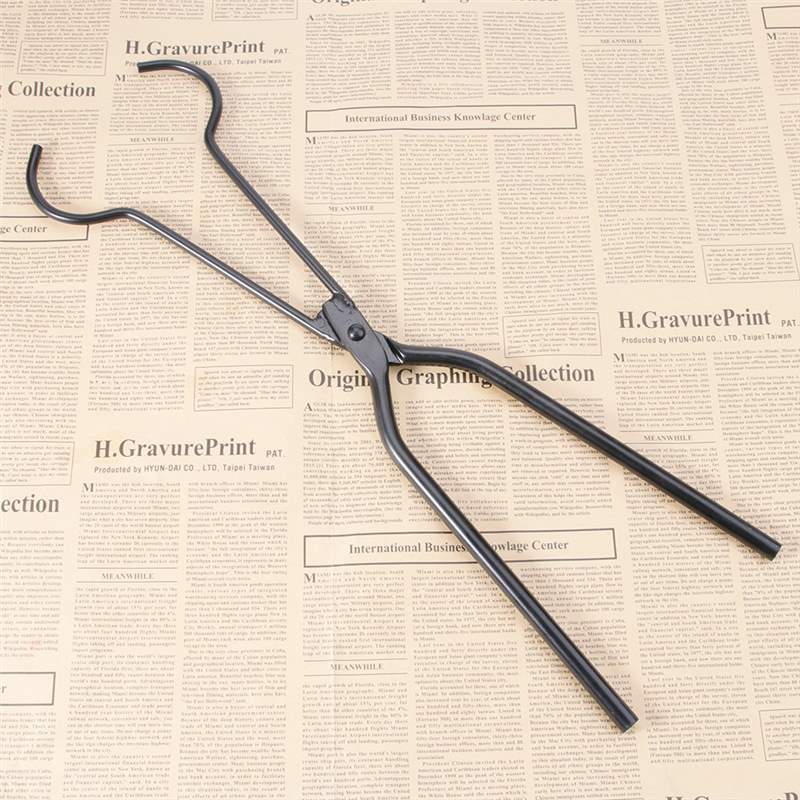 钳子持打金夹钳夹坩埚熔化融碗坩埚圆型金银熔坩工具钳金碗长柄