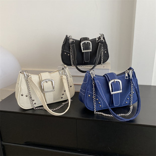 Casual Retro Armpit Bag 2024 New Fashion Trend Casual Shoulder Bag Canvas Casual Texture Crossbody Bag for Women