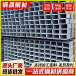 佛山批发q235b镀锌方管50x50厚壁冷轧无缝矩形管4*6方通铁管切割
