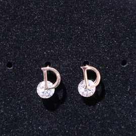 韩版初夏时尚字母耳钉带钻潮流款独立包装可选D型耳钉