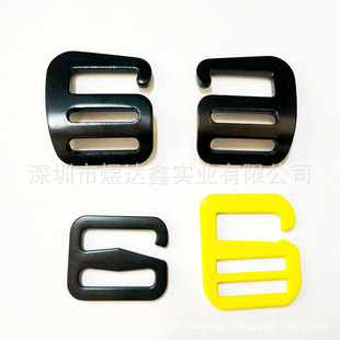 Zinc Alloy 9-word buckle G-shaped buckle aviation aluminum 1-inch 9-word buckle bag adjustable Japanese buckle left and right G-shaped buckle hook