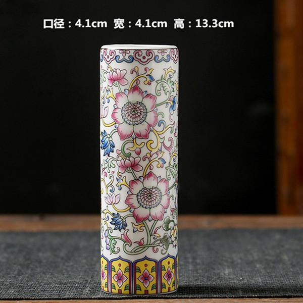 Ceramic retro enamel flower-shaped