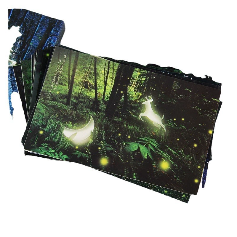 Postcard Set, 30 Boxes — Alien Luminous Blessing Designs, 143×93 mm, 350 g Cardstock