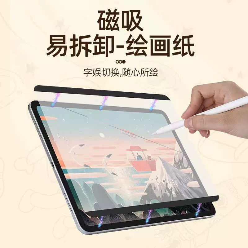 Защитная пленка на магнитную бумагу для iPad демонтажа AIR5 планшет 2021 IPADPRO2022 10-го поколения 10th generation AIR4/3