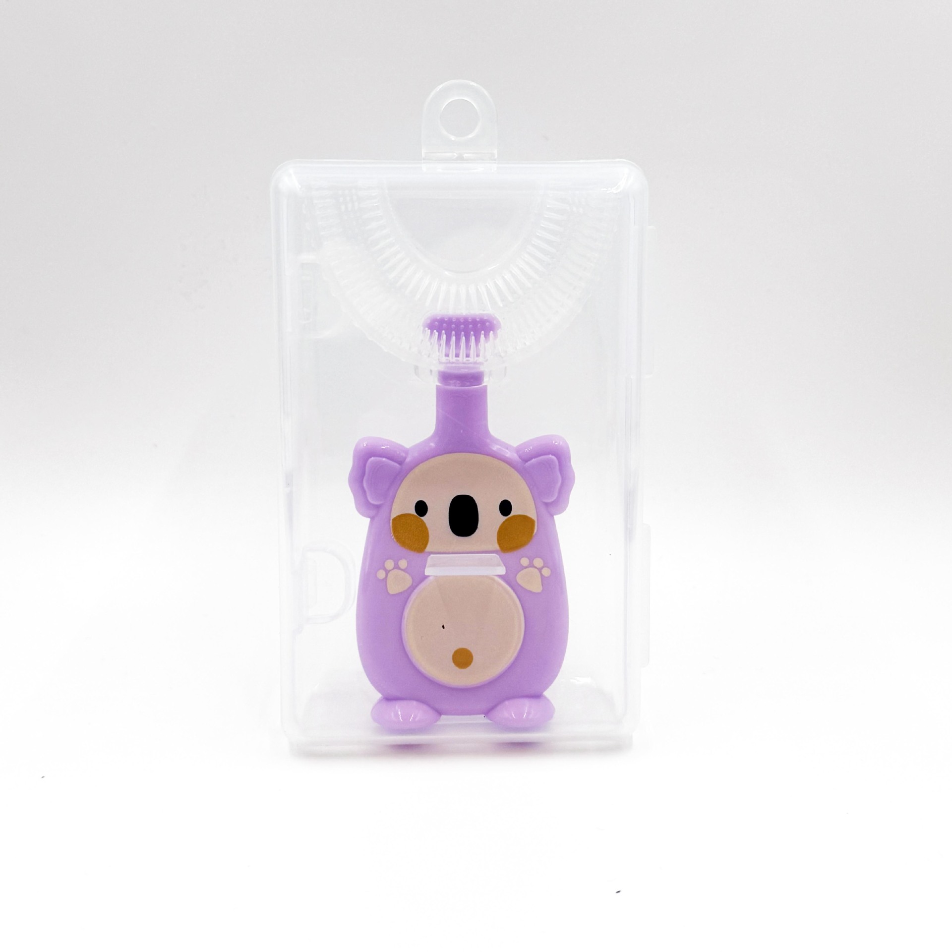 Cepillo de dientes manual en forma de U para bebés y niños pequeños, cepillo de dientes de silicona para limpieza bucal, herramienta de cepillado de cerdas suaves.