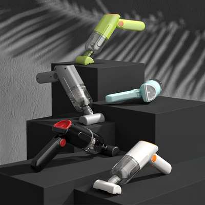 Car Vacuum Cleaner with High Suction Power, Wireless Charging for Car, Handheld Car, Powerful Pet Hair Suction