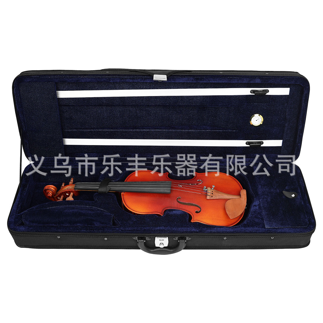 Nuevos productos transfronterizos de alta calidad 4 / 4 violín de tela oxford cuadrangular negro caja de banda de humedad fábrica directa