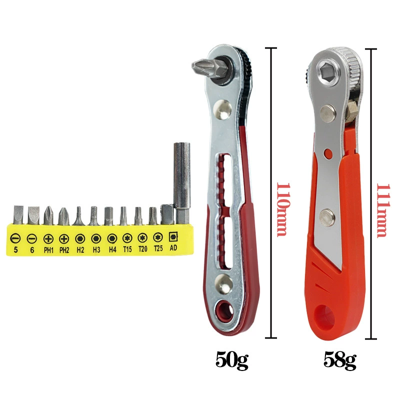Мини-отвертка с трещоткой на 36 зубьев, реверсивная, для использования в ограниченном пространстве, угловая L-образная отвертка-ключ, магнитная.