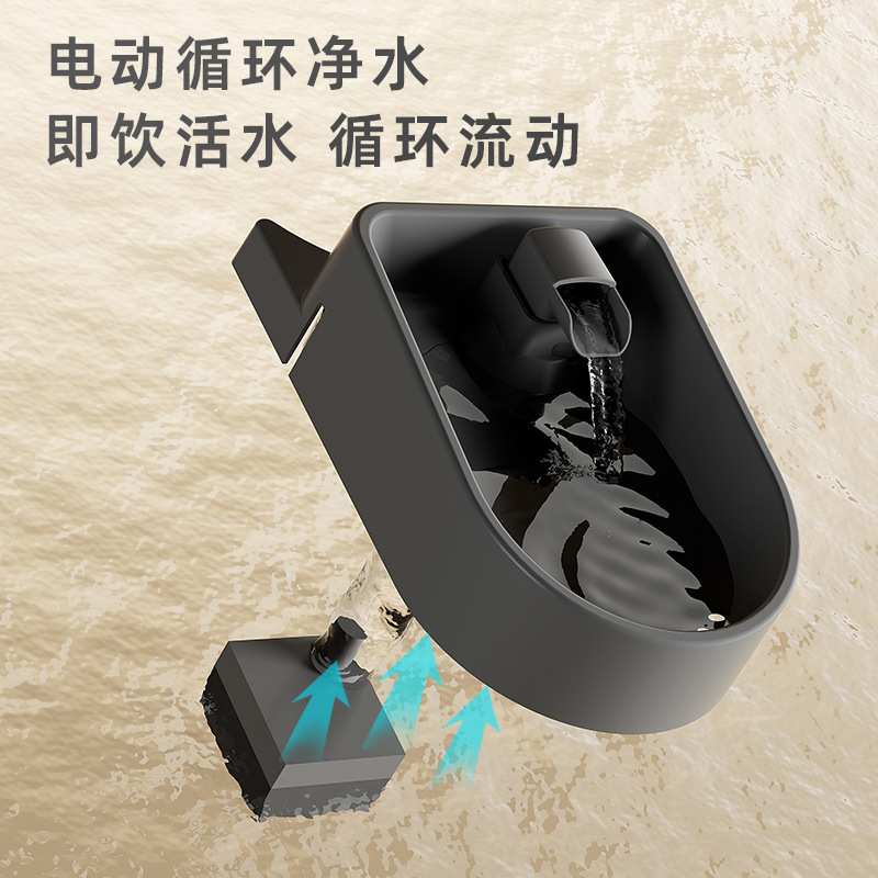 Alimentador automático inteligente para gatos, dispensador de agua de circulación estática, alimentación, separación seca y húmeda, dos en uno de gran capacidad