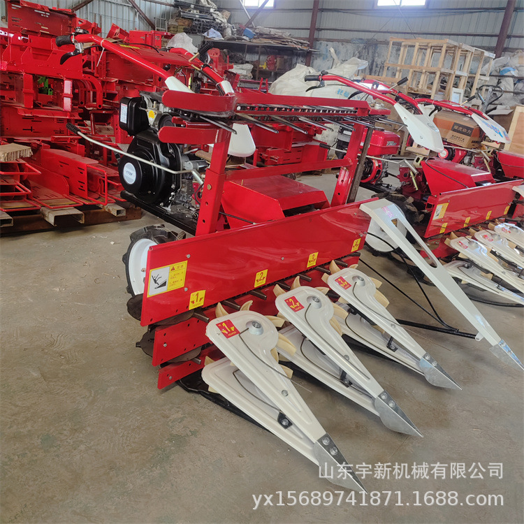 小型手推割晒机小麦稻谷辣椒割倒机夏枯草收割机