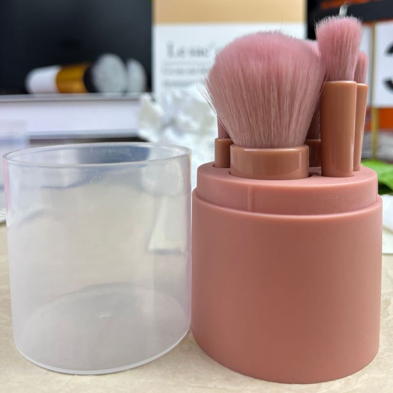 丸型化粧ブラシセット ルースパウダー ブレンディングブラシ コンシーラー アイシャドウブラシ トラベルメイク 初心者用ブラシ ファンデーションブラシ|undefined