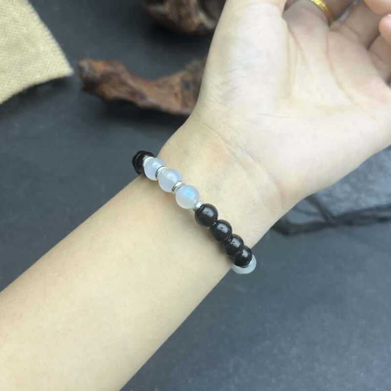 temu希音TK跨境爆款手链紫水晶虎眼石青金石等六种天然石制作手链|undefined
