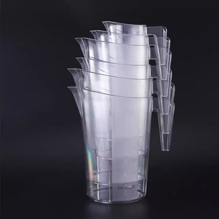Jinde manufacturers PC thick measuring cup high transparent scale measuring cup baking measuring cup can be stacked large capacity scale Cup