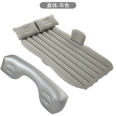 Interior supplies folding car: Vehicle-mounted inflatable bed - 866-straight-split-with-block-gray