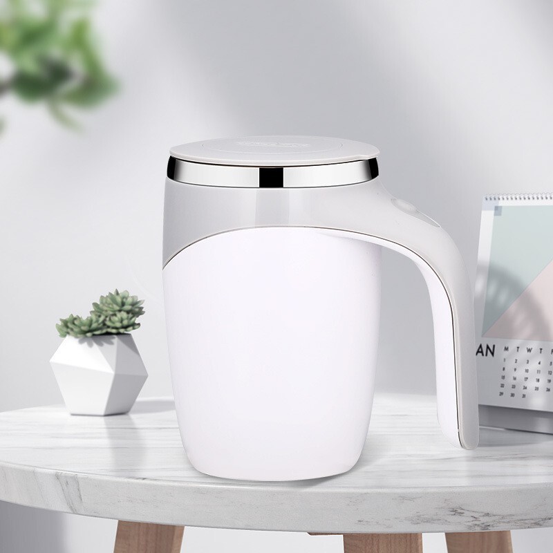 新しい家庭用電気コーヒーカップ 304 ステンレス鋼全自動ミキシングカップ怠惰な磁気回転マグ|undefined