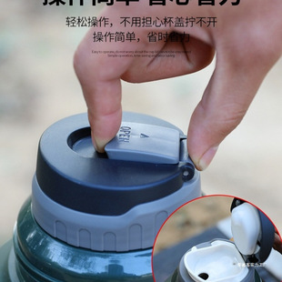 Q Outdoor Large Capacity Stainless Steel Insulated Cup Tea Pot Large Water Kettle Portable Car Hot Water Bottle L