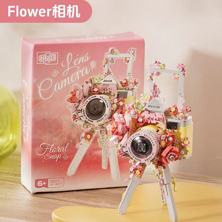 Nuevos productos compatibles con la cámara de flores de alta construcción DIY de alto valor facial decoración creativa de escritorio para dar regalos a las chicas