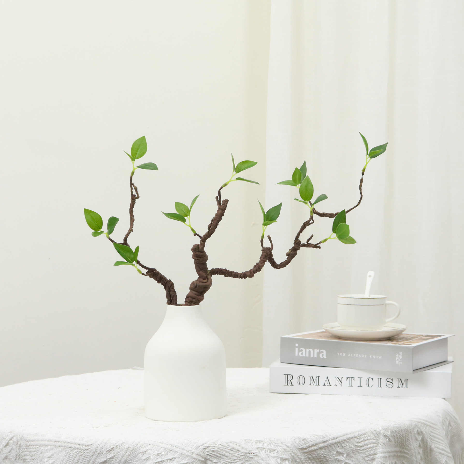 仿真花绿芽叶发泡枝仿真绿植假植物客厅餐桌装饰假花摆设花艺摆件详情15