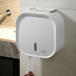 Hotel toilet large rolled paper frame free punching large plate paper frame toilet large roll tube paper frame large rolled paper box 2