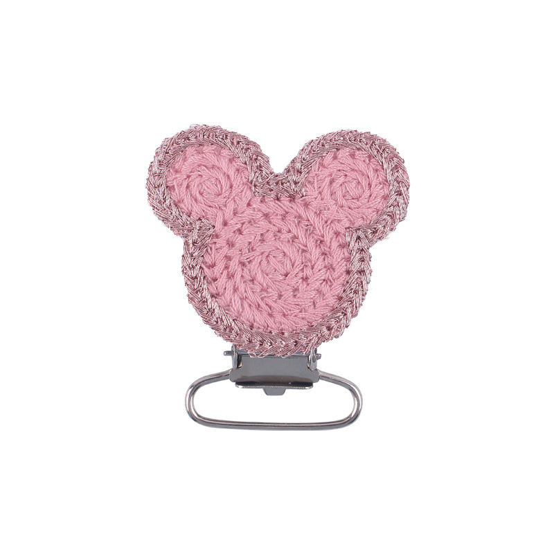 Suministros de bebé nuevo crochet DIY animal chupete clip calmante bebé animal clip chupete anti-gota cadena Accesorios