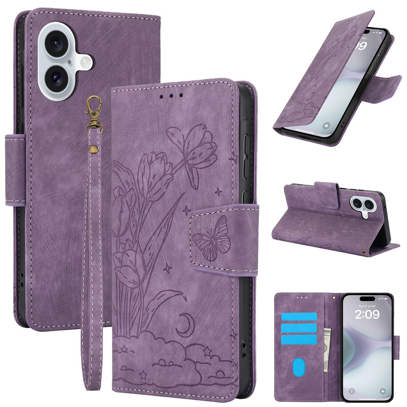 Suitable for Apple 18Promax Anti-Fall Embossed Leather Phone Case and Samsung S26Ultra Multifunctional Wallet Protective Case Suitable for Apple 18Promax Anti-Fall Embossed Leather Phone Case and Samsung S26Ultra Multifunctional Wallet Protective Case