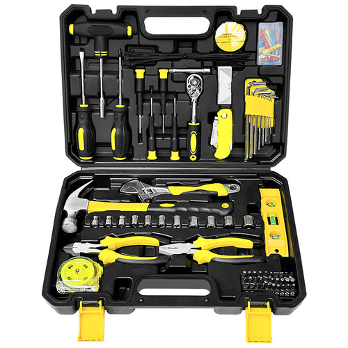 Gift tool set household hardware hand tool combination car repair set tool box Amazon wholesale