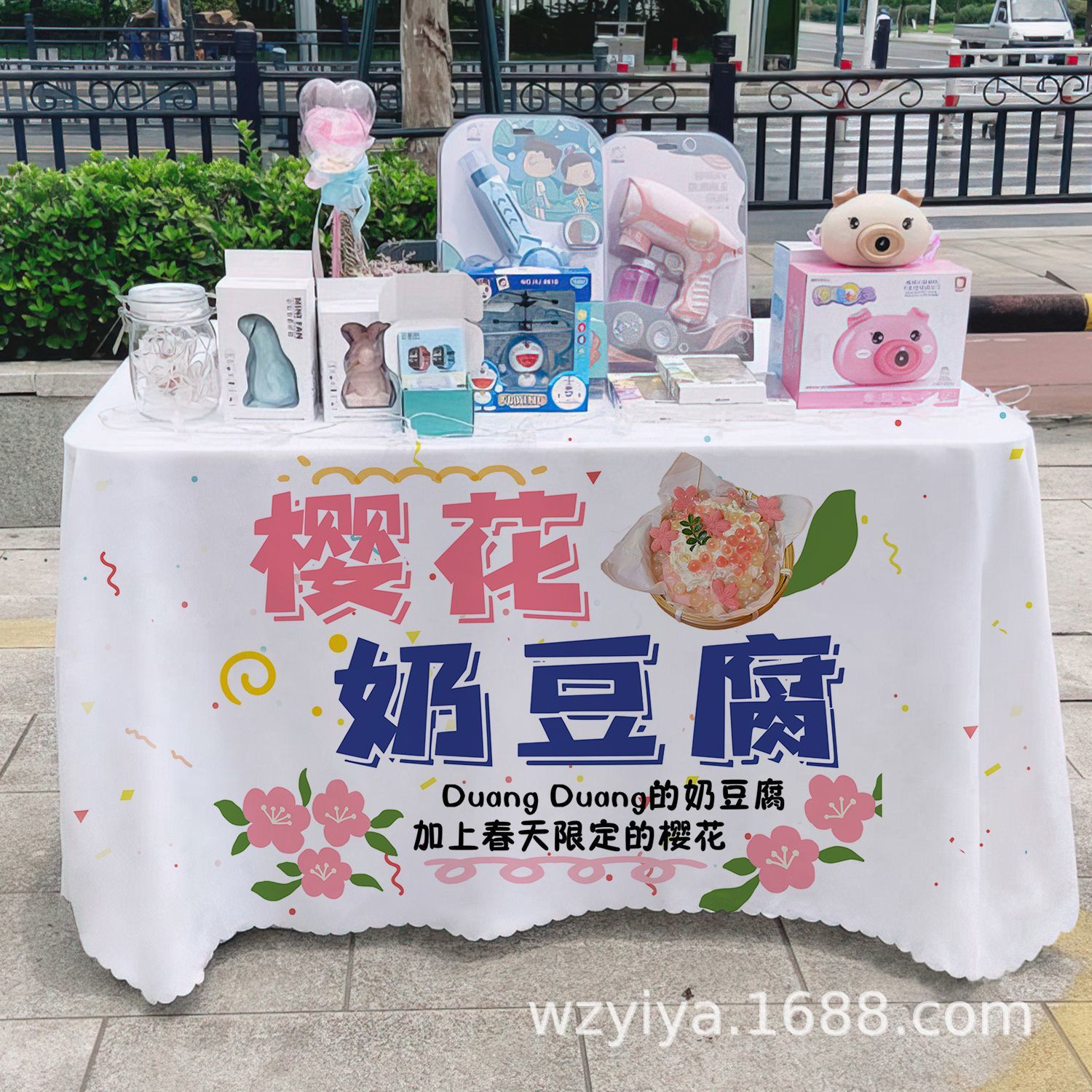 Mantel de tofu con leche de cerezo