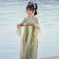 Для девочек Hanfu весенний стиль 2025 новый женский мальчик старший национальный стиль набор летнее детское китайское платье