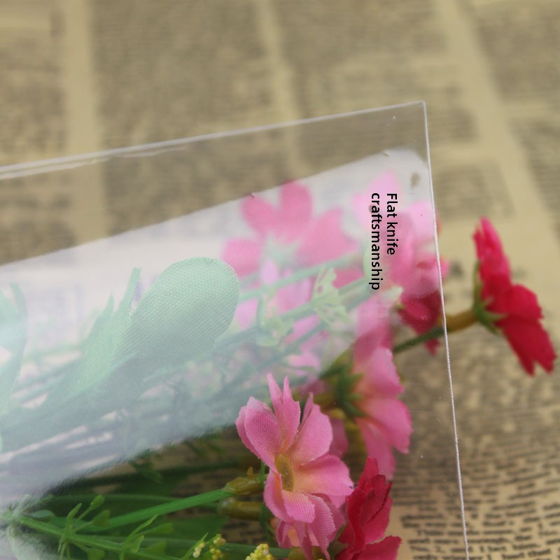 OPP self-adhesive bag with printed logo, transparent clothing packaging plastic bag, self-sealing bag, double-layer 5-mil, width 10 cm